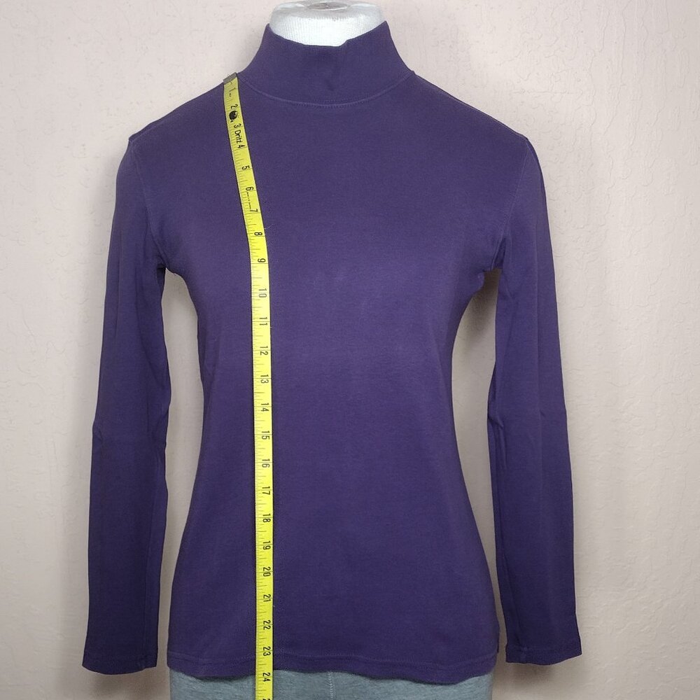 Karen Scott Womens Mock-Neck Long Sleeve T-Shirt - Picture 7 of 10